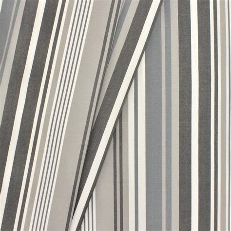 Outdoor Fabric Grey Stripes