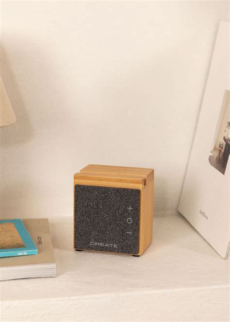 SPEAKER MINI PRO BAMBOO Bluetooth Lautsprecher Aus Bambus Mit