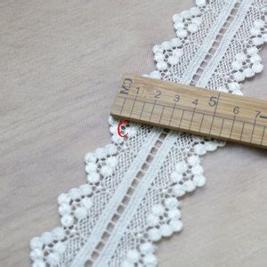 Off White Trimming Wedding Venise Lace Scalloped Lace Trim For