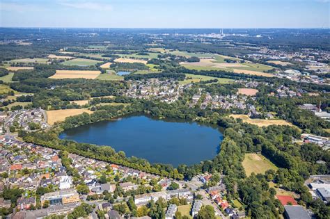 Luftaufnahme Dorsten Uferbereiche Des Sees Blauer See In Dorsten Im