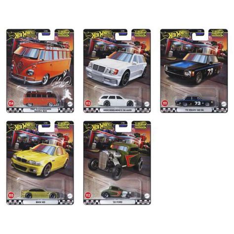 HOT WHEELS CAR CULTURE BOULEVARD SERIES PREMIUM Volvo GL Ford Merce E AMG VW Samba