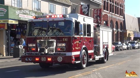 SFFD Engine 41 Rescue Captain 1 San Francisco Fire Department YouTube