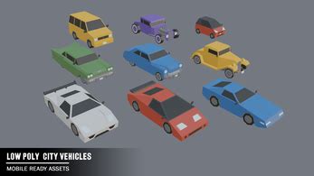 Low Poly City Vehicles Pack By Pavel D