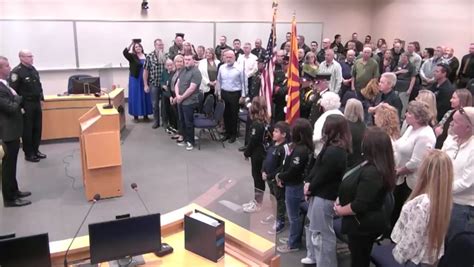 Lake Havasu City Police Fire Chief Badge Pinning Ceremony City Of