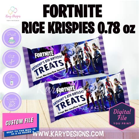 Fortnite Chip Bag Kary Designs