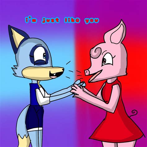 Bluey X Peppa Pig By Gene09nico On Deviantart