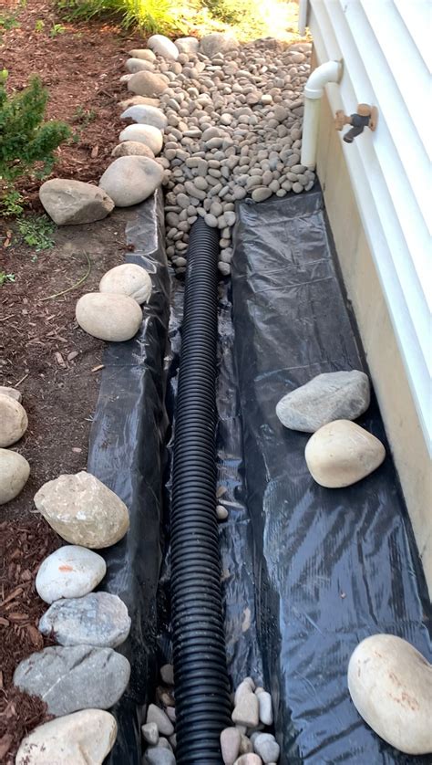 How To Install Drainage Outside House With Diy French Drain And