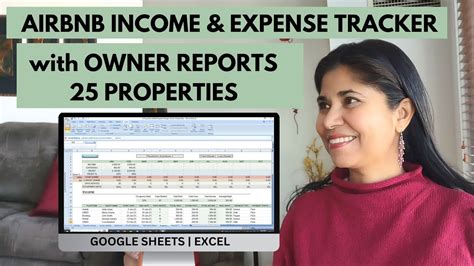 Properties Airbnb Property Manager Spreadsheet Income Expense