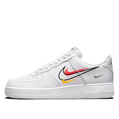 Nike Air Force 1 Low Multi Swoosh White Team Orange DM9096 100