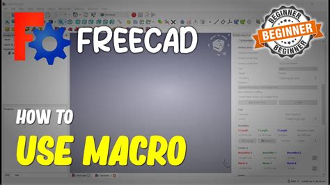 Freecad How To Use Macro Youtube