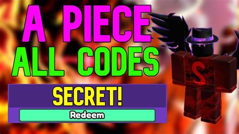 All A Piece Codes Roblox A Piece Codes July 2023 Youtube