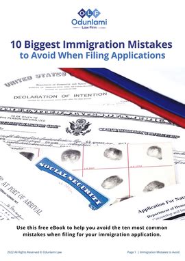 Ten Biggest Immigration Mistakes To Avoid When Filing Applications