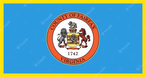 Premium Vector Flag Of Fairfax County Virginia Vector Image