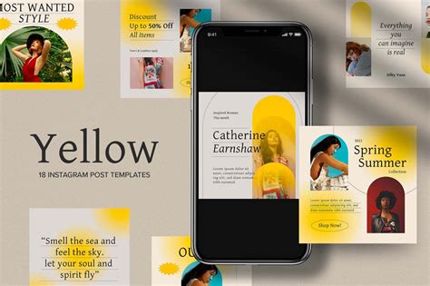 Yellow Instagram Post Templates