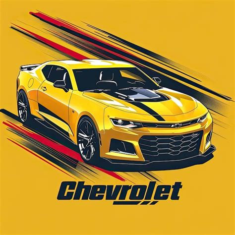 Premium Photo A Yellow Chevrolet Camaro Driving Down A Track