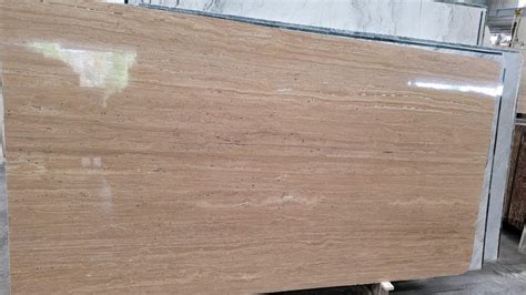 Beige Unpolished Noche Travertine Marbles For Walls Thickness Mm