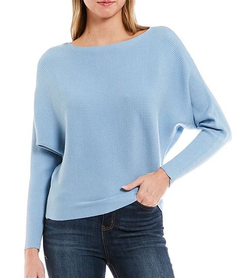 Say What Ribbed Dolman Sleeve Sweater Dillard S