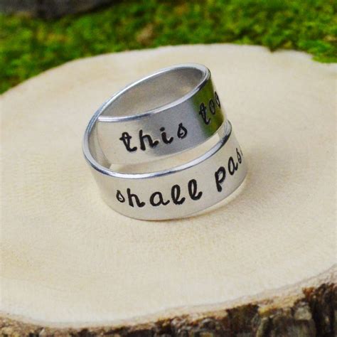 This Too Shall Pass Wrap Ring Etsy