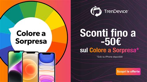 IPhone Scontati Fino A 50 Con Il Colore A Sorpresa Su TrenDevice