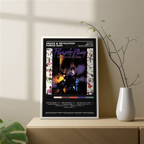 Prince and The Revolution - Pur Rain Album Poster / Album Cover Poster ...