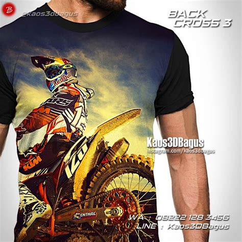 Kaos Motocross Kaos Trail Back Cross 3 Kaos3dbagus