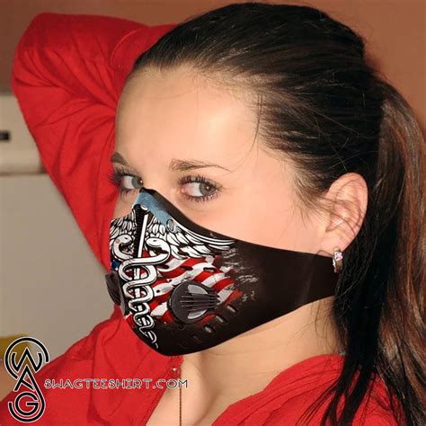 Nurse Flag Filter Carbon Face Mask Maria • Leesilk Shop