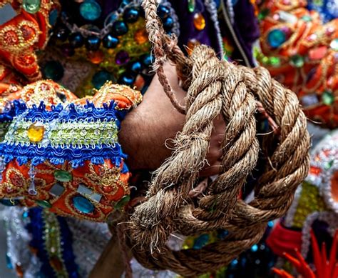 Premium Photo Midsection Of Man Holding Ropes