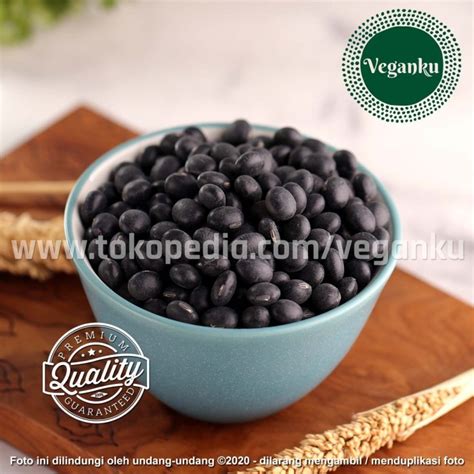 Jual Veganku Black Soy Bean 1kg Kacang Kedelai Hitam Premium Organik