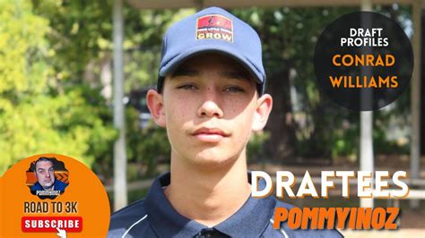 AFL 2022 Draft Player Profiles Conrad Williams YouTube