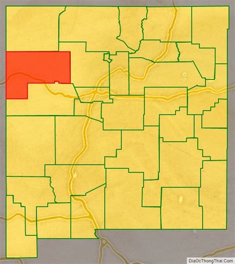 Map of McKinley County, New Mexico