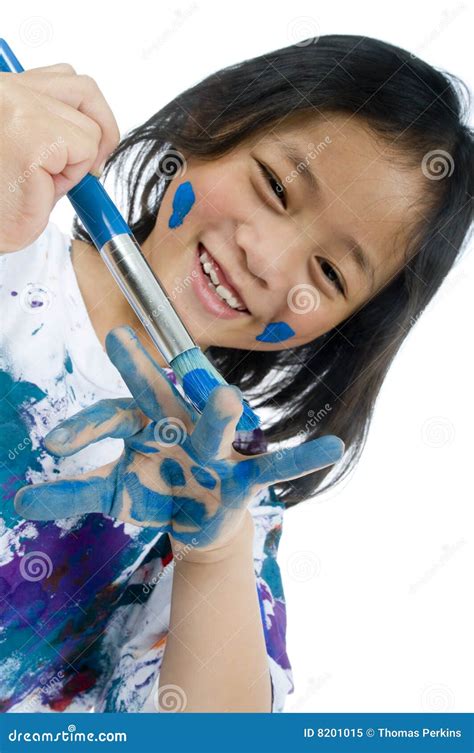 Childhood Painting Stock Image Image Of Smile Artist 8201015