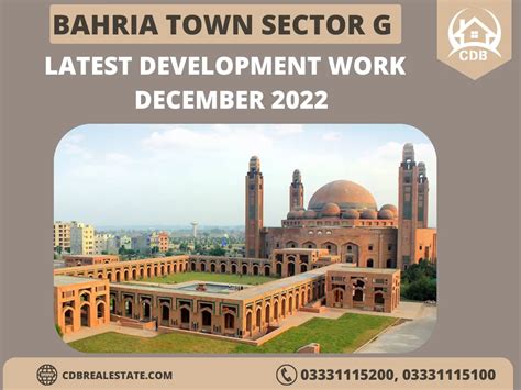 Bahria Town Sector G Latest Development Work December 2022