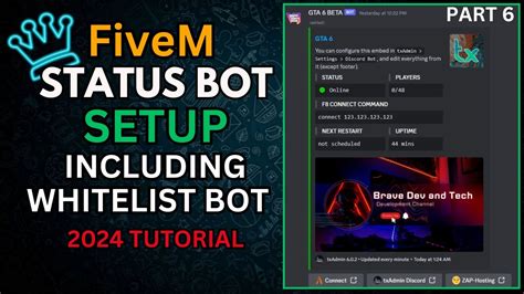 Fivem Status Bot Setup Txadmin Discord Bot Fivem Whitelist And