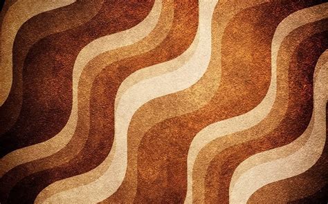 Download Brown Aesthetic Waves Art Wallpaper