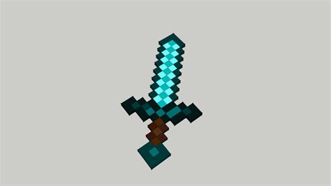 Minecraft Diamond Sword Large 3d Warehouse