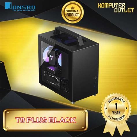 Jual Jonsbo T8 Plus Black Casing Pc Mini Itx Side Tempered Glass Pc