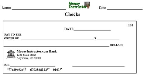 Fillable Blank Check Template Free [Word, PDF] » TemplateData