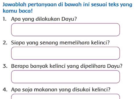 Apa Yang Dilakukan Dayu Siapa Yang Senang Memelihara Kelinci Kunci