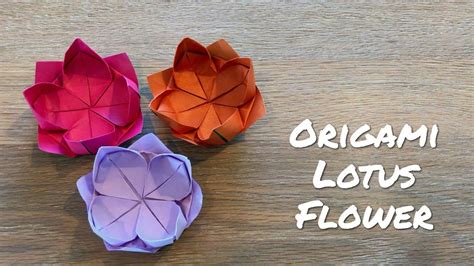 Origami Lotus Flower And Leaves Diagram Tutorial Instruction