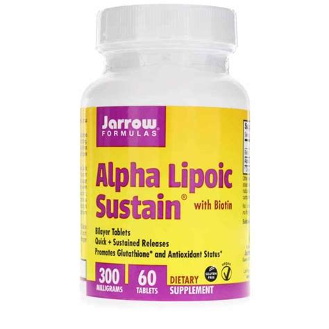 Alpha Lipoic Sustain With Biotin Mg Jarrow Formulas