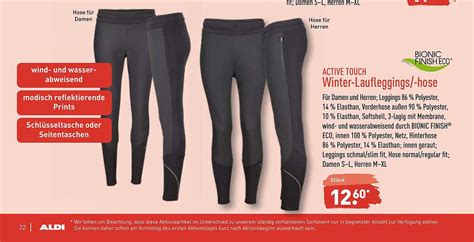 Active Touch Winter Laufleggings Hose Bionic Finish Eco Angebot Bei