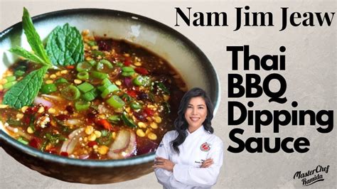 Thai Bbq Dipping Sauce Nam Jim Jaew น้ำจิ้มแจ่ว Thai Dipping Sauce Youtube Thai Recipes