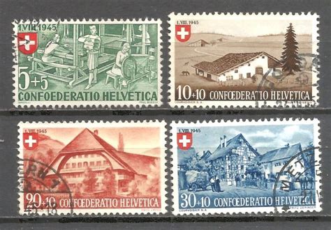 4 Timbres De 1945 Pro Patria Kaufen Auf Ricardo