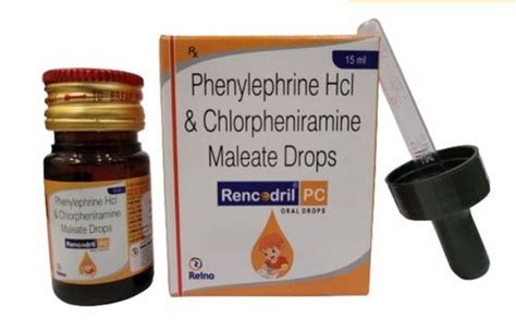 Liquid Phenylephrine Hcl Chlorpheniramine Maleate Drops At Best Price