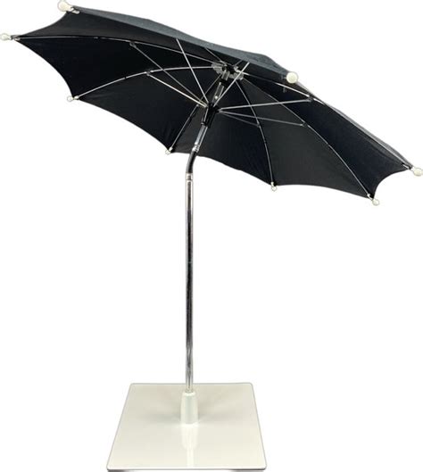 Tafel Parasol Zwart Van Wdmt Mini Parasol Balkon Strandparasol