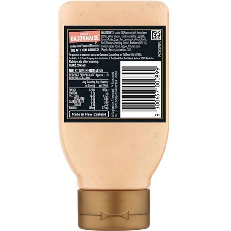 Heinz Seriously Good Mayonnaise Smokey Baconnaise Mayo 295ml Woolworths