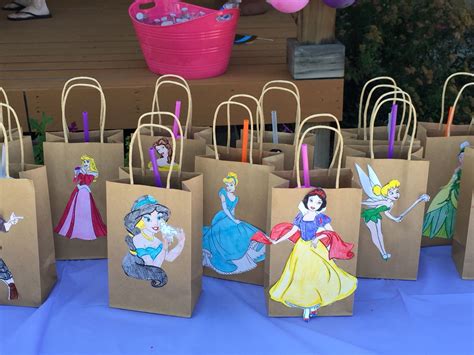 Goodie Bags With All The Disney Princesss For My Daughters Princess