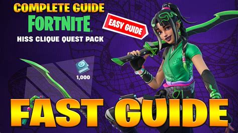 How To COMPLETE ALL HISS CLIQUE QUEST PACK CHALLENGES In Fortnite