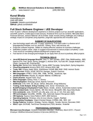 Kunal Bhatia Resume Mass PDF