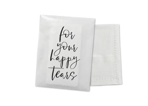 Happy Tears Tissue Packets Wedding Tissues Wedding Guests Etsy Australia